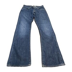 Paperdenim&cloth Jeans Mens 31 Blue Fairlane Bootcut Wide Leg 100% Cotton Denim